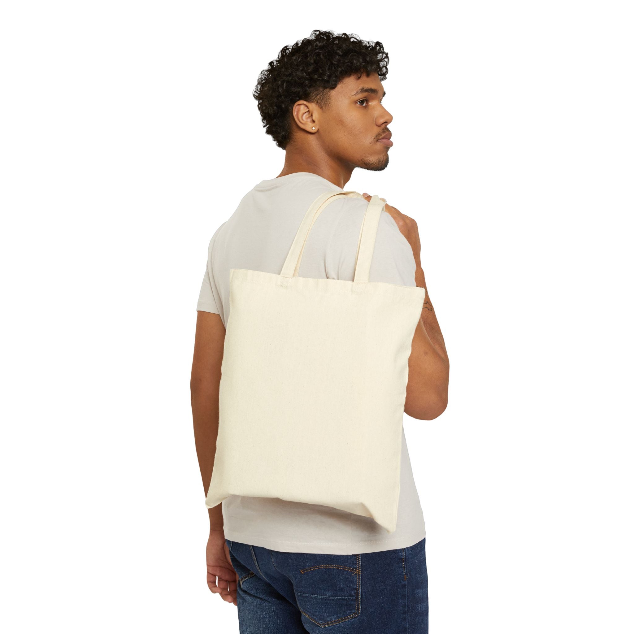 Tote Bag — Vintage Floral 'We Like It Wild...' Cotton Canvas Tote