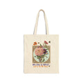 Tote Bag — Vintage Floral 'We Like It Wild...' Cotton Canvas Tote