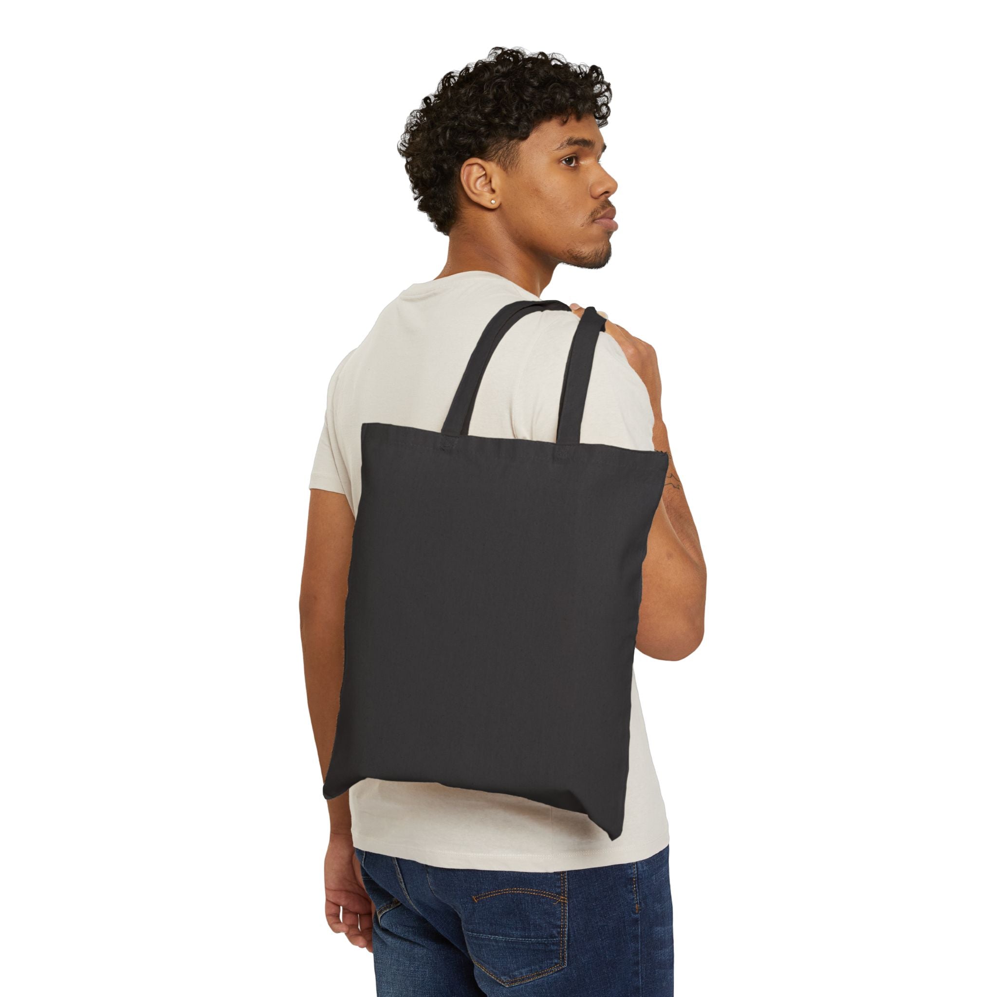 Tote Bag — Vintage Floral 'We Like It Wild...' Cotton Canvas Tote